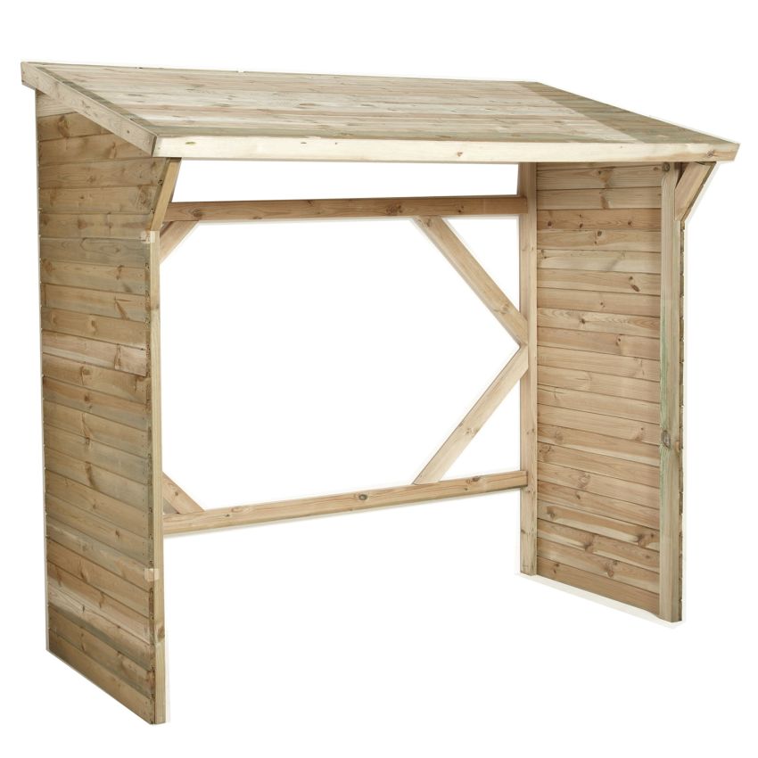 Abri bûches MEMPHIS 3 stères 4.30 m² 221x115xh203 cm