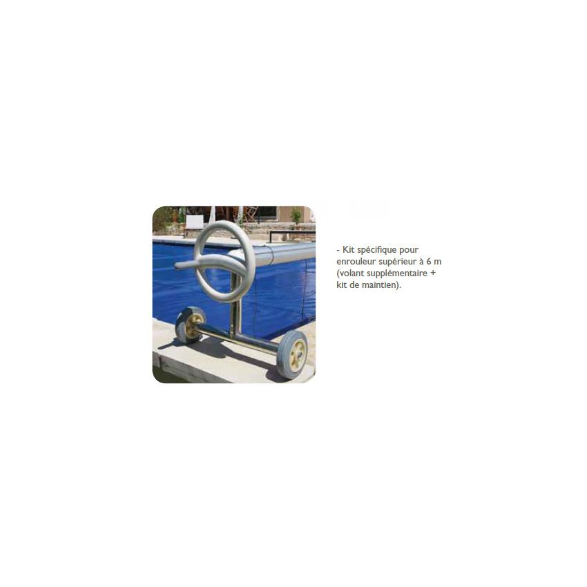 Enrouleur Télescopique Luxe Pour Bassin Largeur De 4,20m à 5,50m