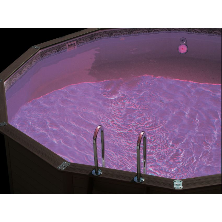 Projecteur LED Multicolore pour Piscine Montage sous buse