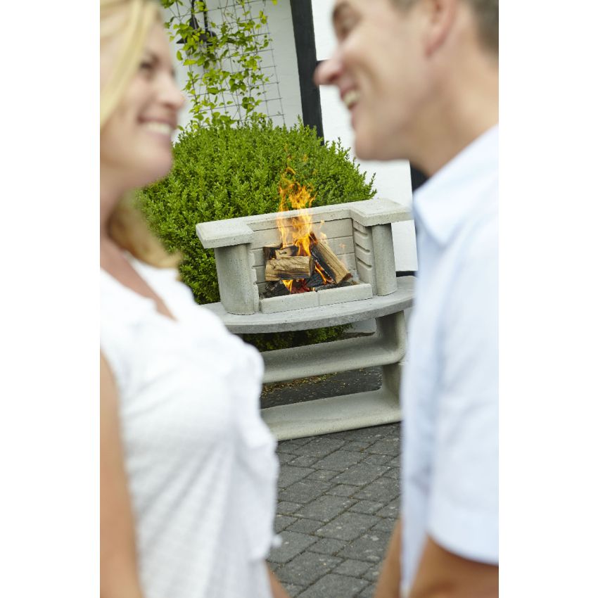 Barbecue KINGSTON en Béton 110x65x101cm