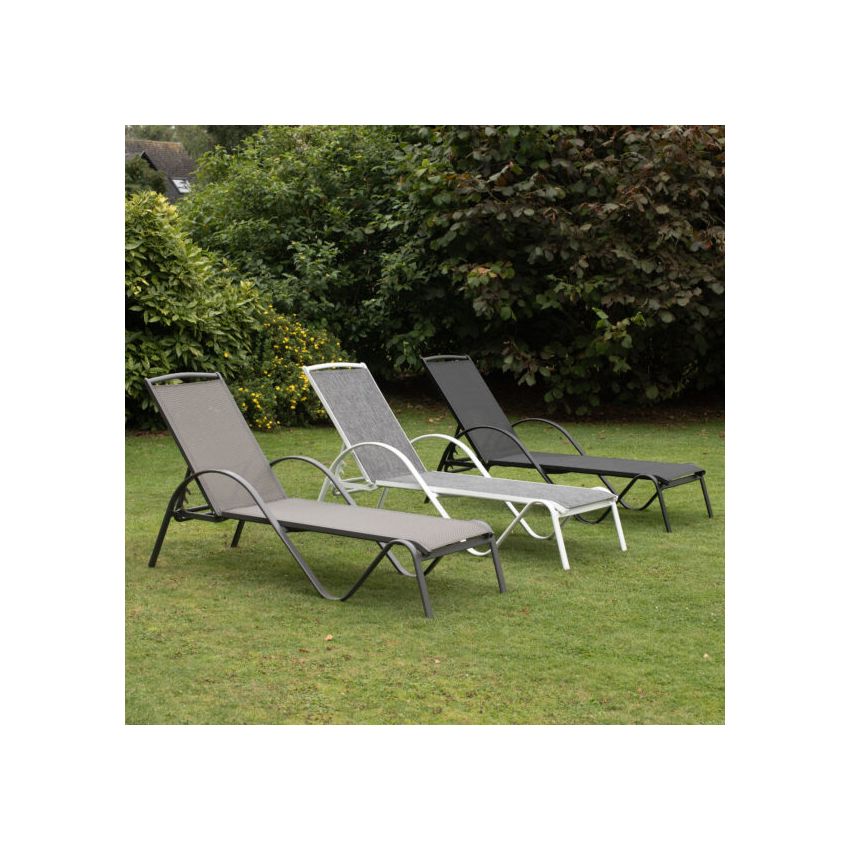 Bain de Soleil pour Jardin SUNSET Noir 