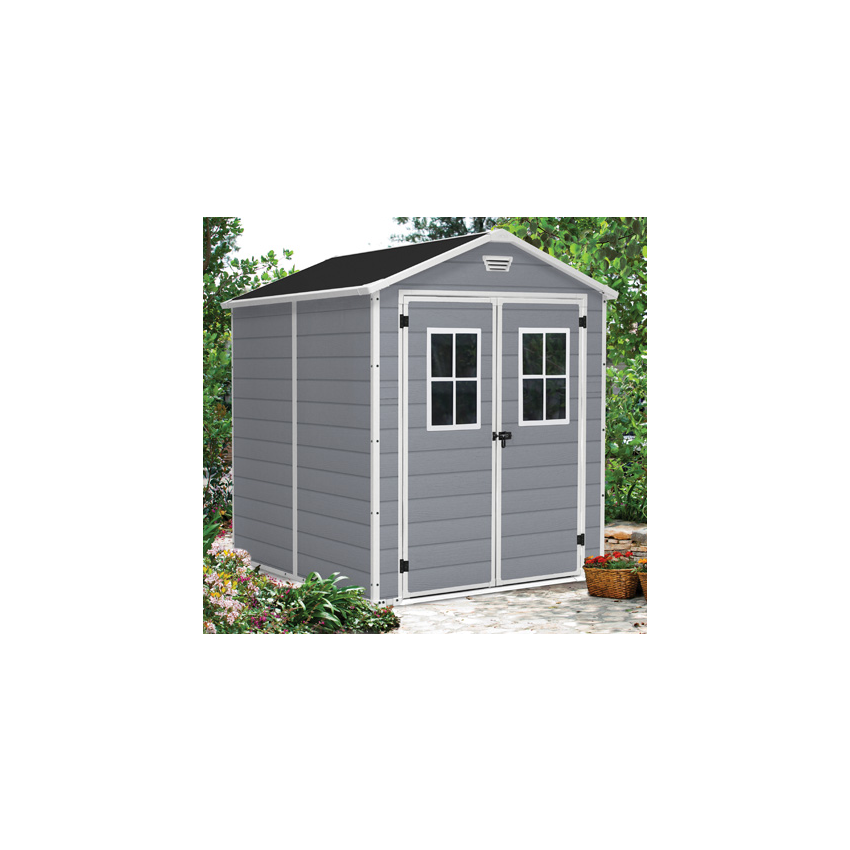 Abri jardin résine - PREMIUM 86DPF - 3.75 m² gris 