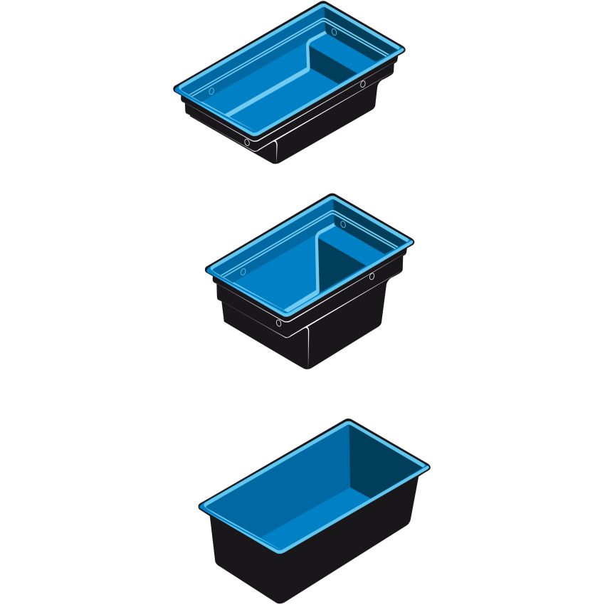 Bassin de Jardin Préfabriqué QUADRA C1