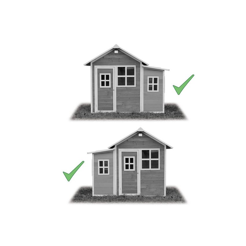 Cabane Enfant Loft en Bois Naturel 188x149x159cm