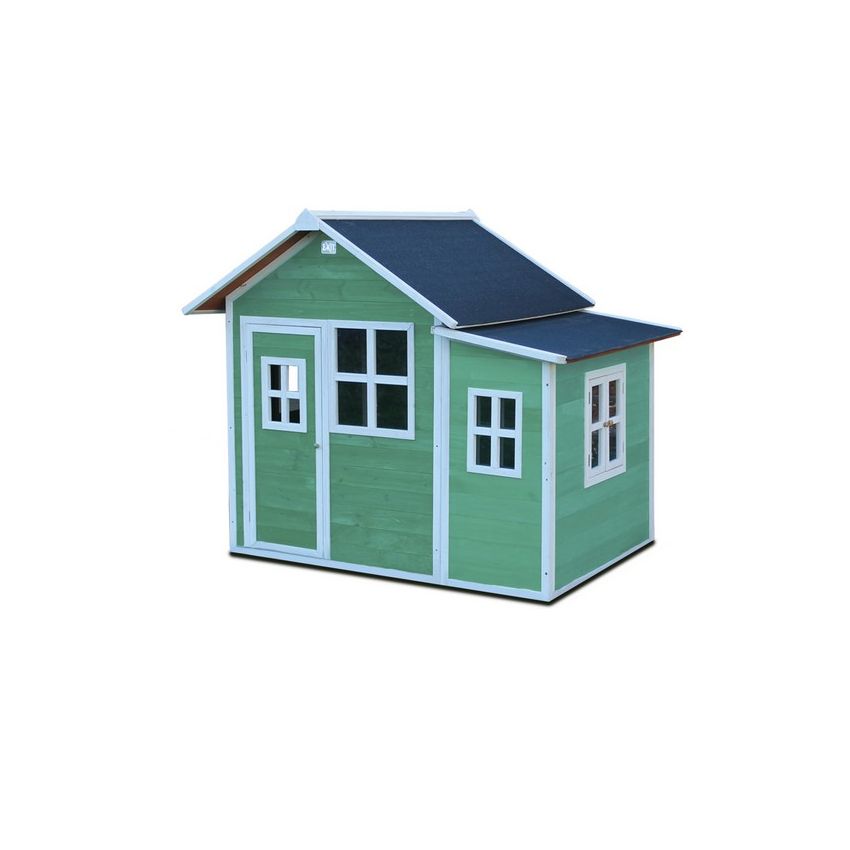 Cabane Enfant Loft en Bois Vert 188x149x159cm