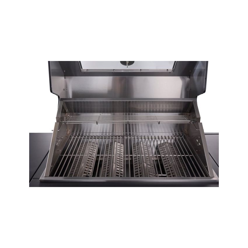 Cuisine d'extérieur KINGRANGE en Acier Noir 282x58x112cm