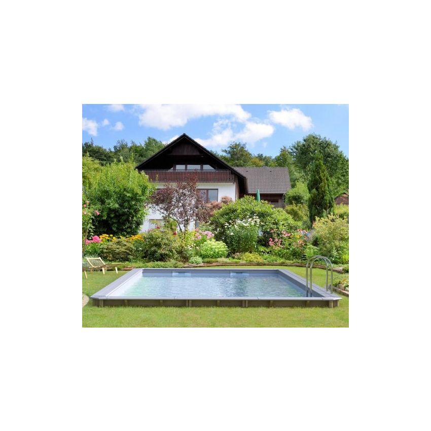 Piscine Bois Anna Carrée 520x520x145cm