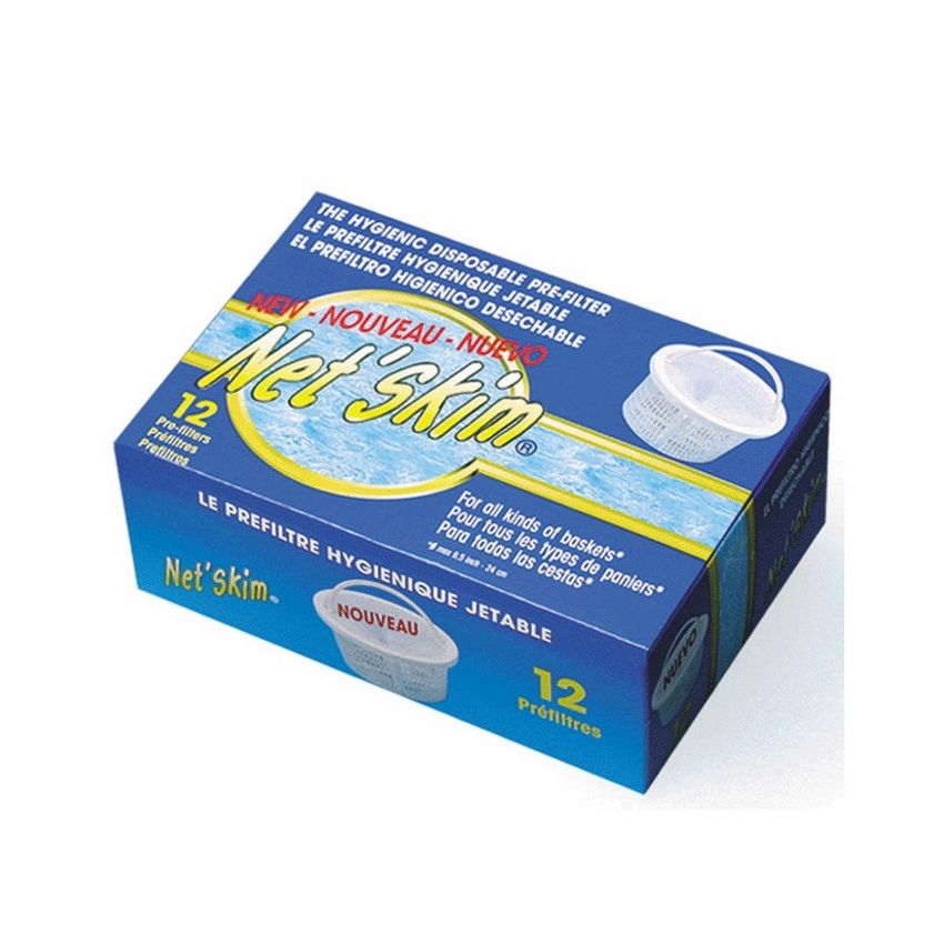 Préfiltre de skimmer jetable NETSKIM - Boite de 12