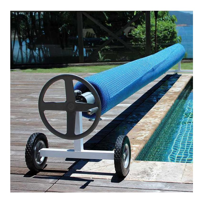 Enrouleur de bâche T Alu Kalu pour piscine jusqu'à 10 x 5 m