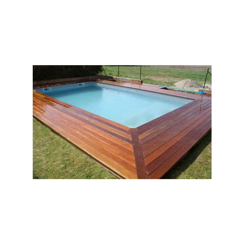 Piscine Bois Luxe Rectangulaire avec Escalier droit 520x320x131cm