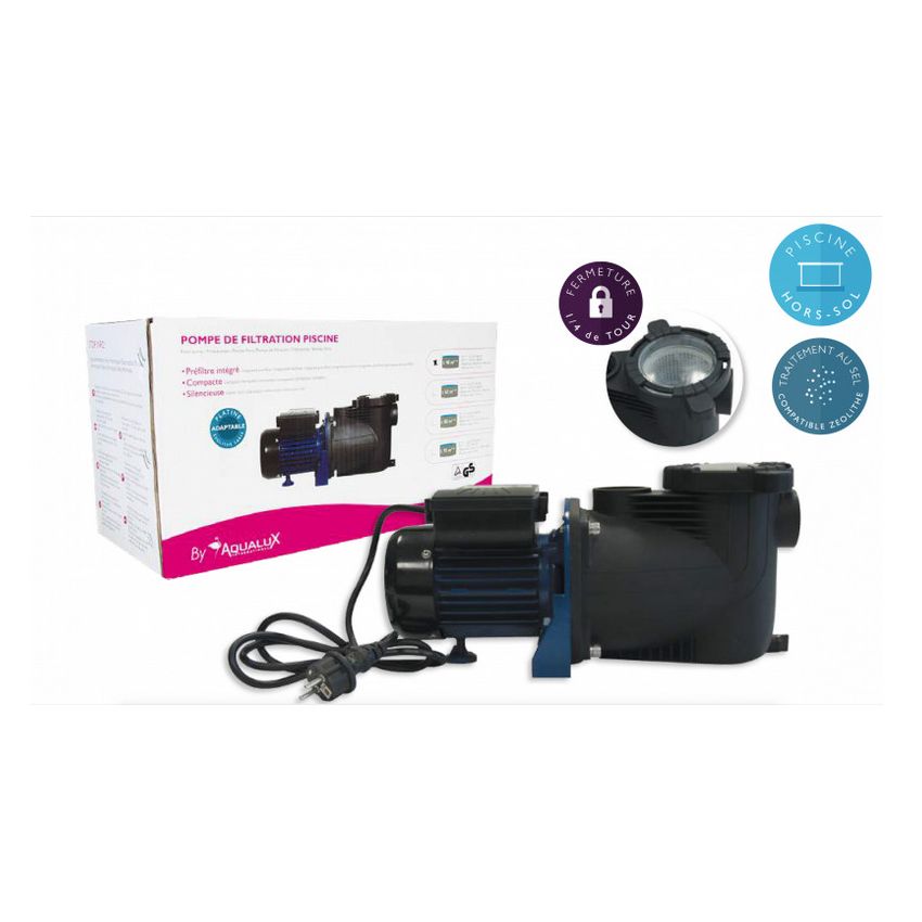 Pompe de Filtration AQUALUX EDG 6.5m3/h pour piscine