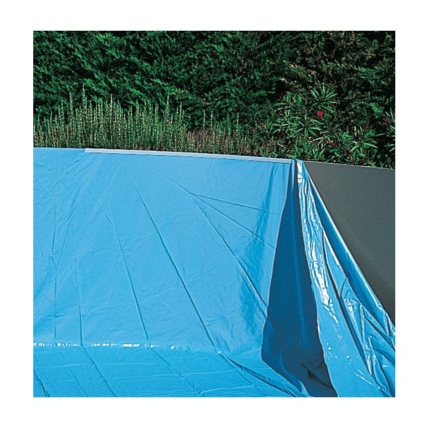 Liner Bleu Uni 75/100ème Overlap pour piscine EDG 940X480X135 cm 