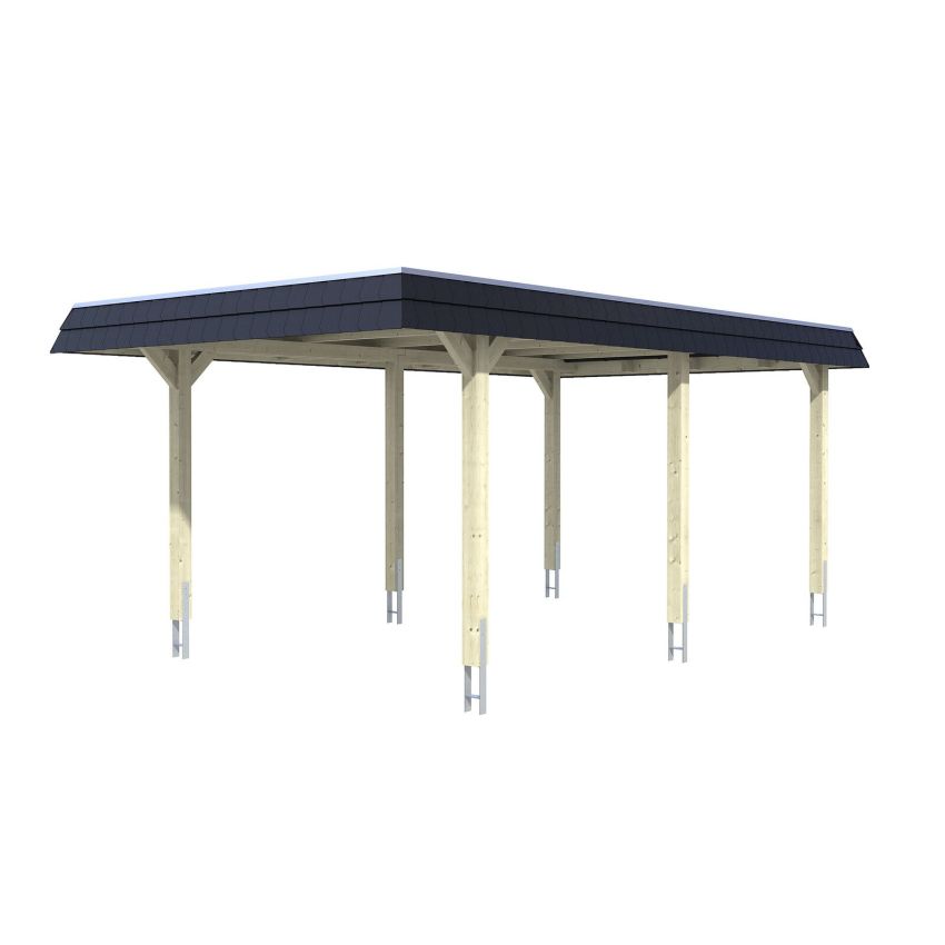 Carport Bois Wendland1 628 x 362 cm