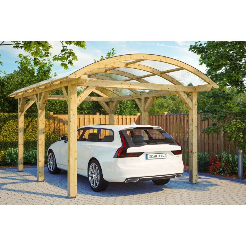 Carport Bois Franken1 541 x 376 cm
