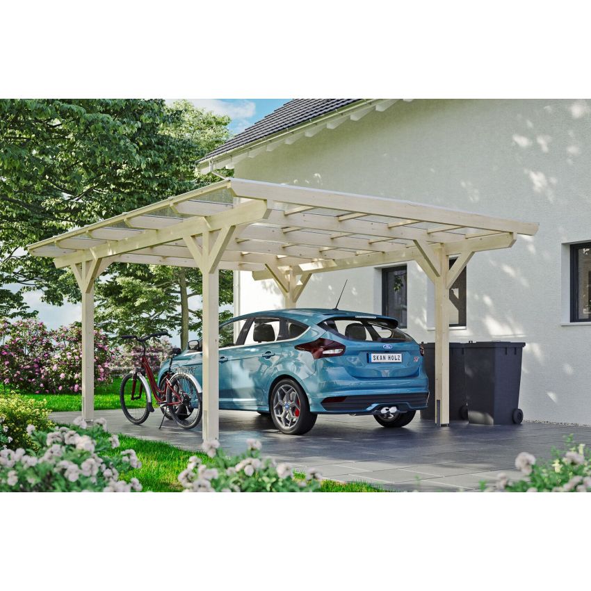 Carport Bois Odenwald 541x428cm