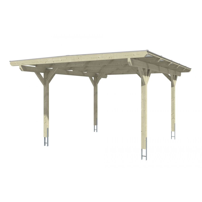 Carport Bois Odenwald 541x428cm