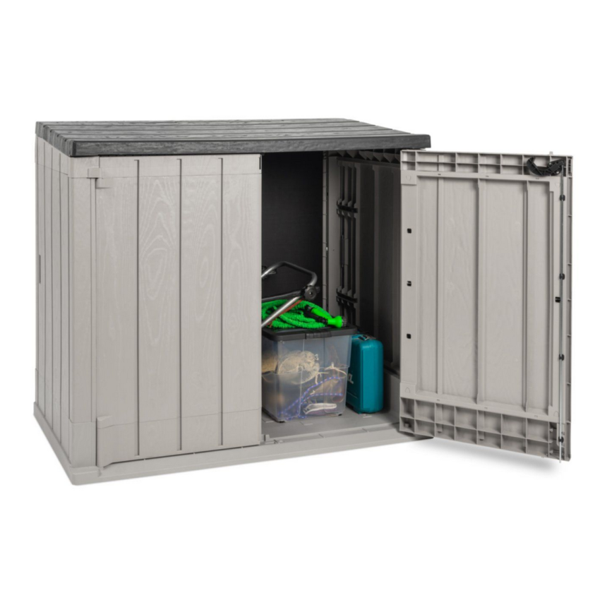 Coffre de Jardin en Résine STORER+ 1270L Taupe/Marron