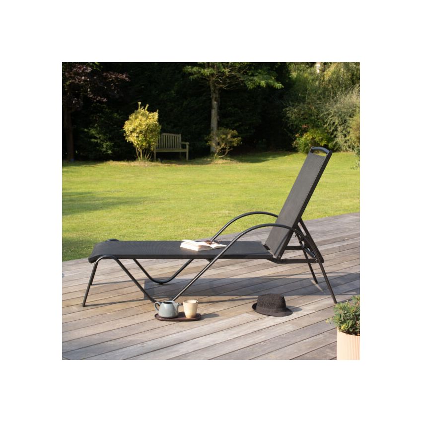 Bain de Soleil pour Jardin SUNSET Noir 