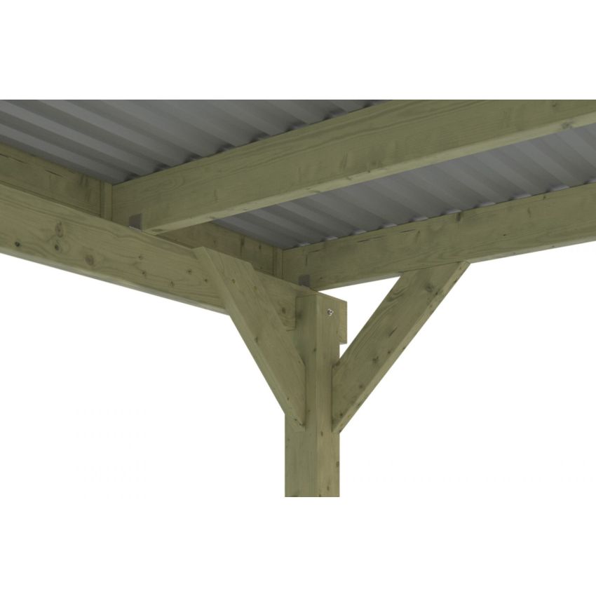 Carport Bois Friesland2 708 x 314 cm