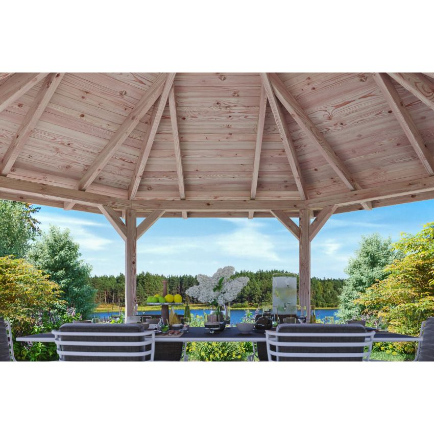 Pavillon de Jardin en Bois Ø 557 cm LYON 