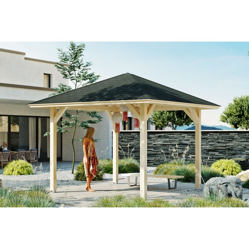 Pavillon de Jardin en Bois CANNES 374x374cm