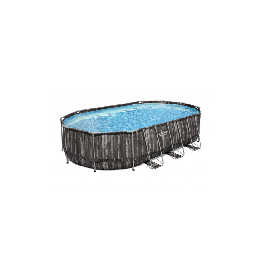 Piscine Ovale aspect Bois 610x366x122cm