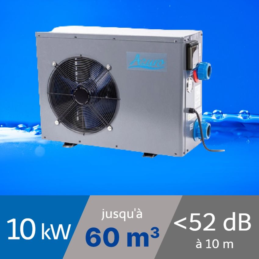 Pompe à chaleur Azuro 10 kW + WiFi pour piscine de 60m3