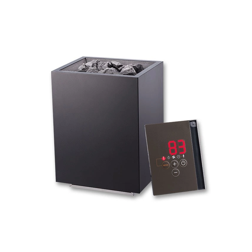 Poêle à sauna BLACKFIN 9kW + commande externe
