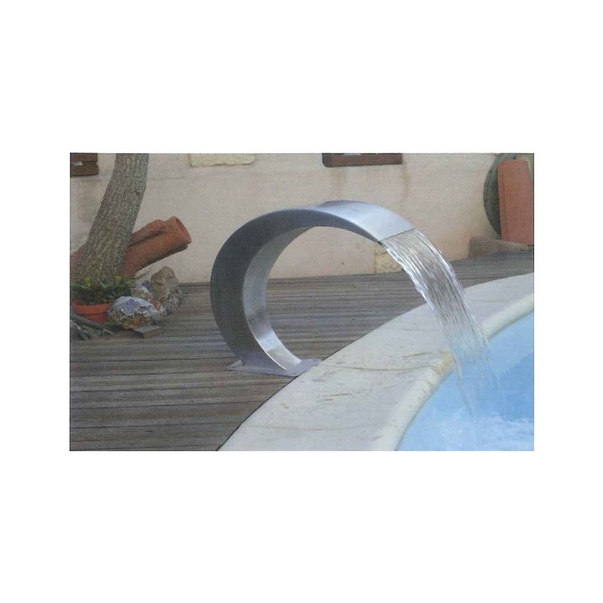 Cascade décorative en inox 500 mm AISI 304 -fixation sans ancrage