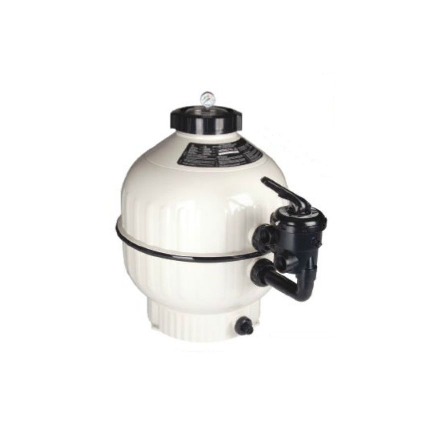 Filtre CANTABRIC Latéral à sable injecté couleur ivoire D600 mm vanne 1