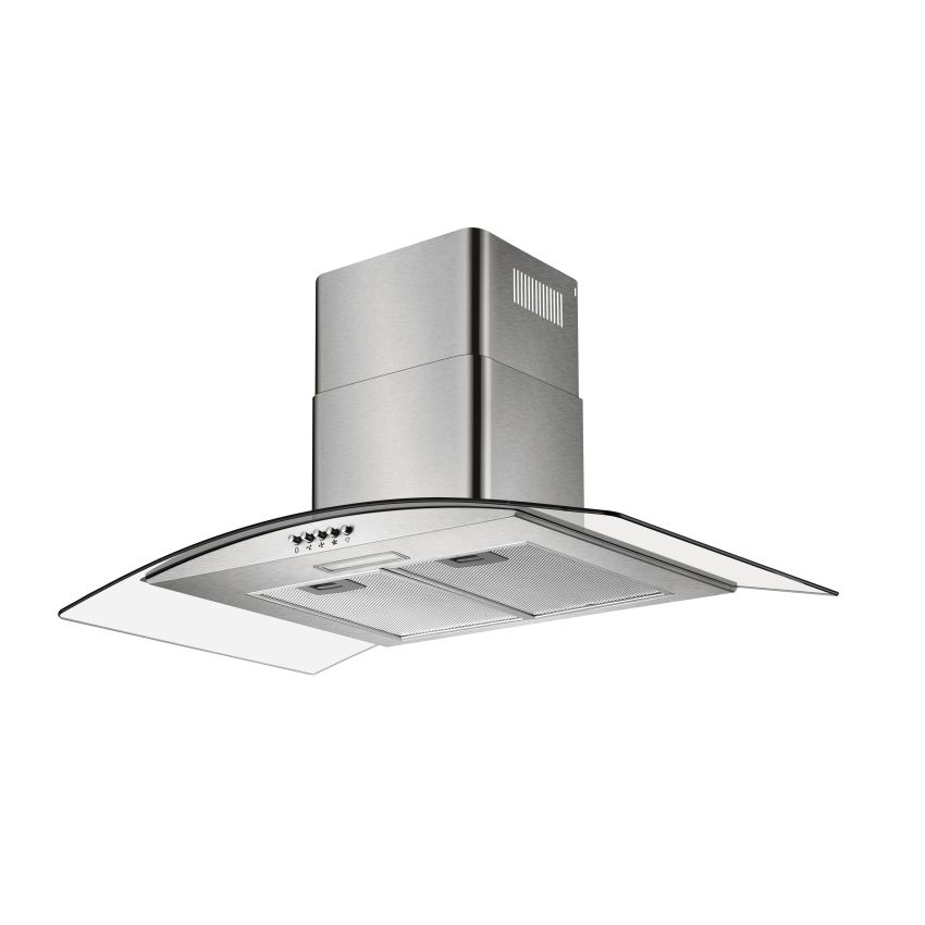 Hotte Décorative Murale 90 cm DOMAIR Finition Inox 507900 