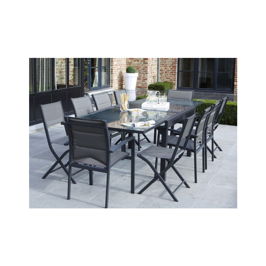 Ensemble De Jardin MODULO 4/8 Places Gris