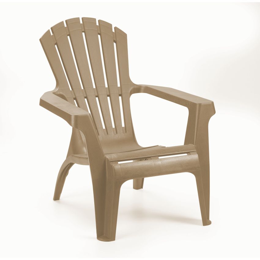 Lot de 2 fauteuils de Jardin ADIRONDACK TAUPE 