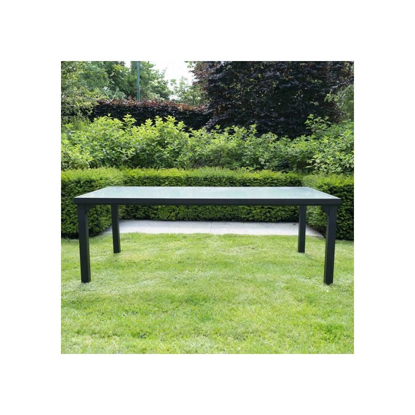 Table de Jardin BLACKSUN 8 Places Noire