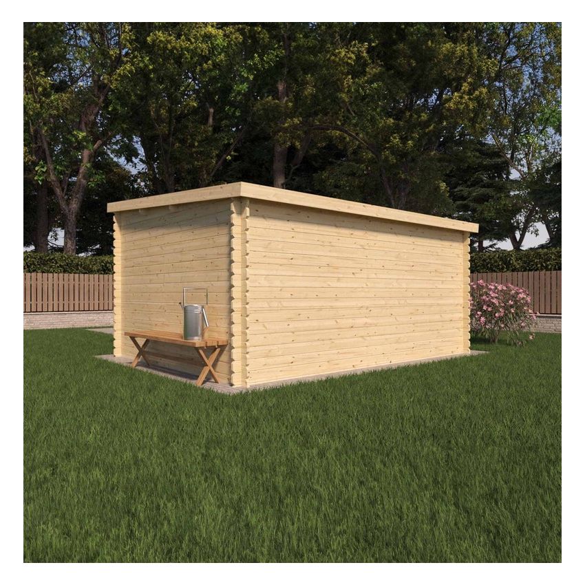 Abri de jardin en bois 8.4m² 398x248x204cm