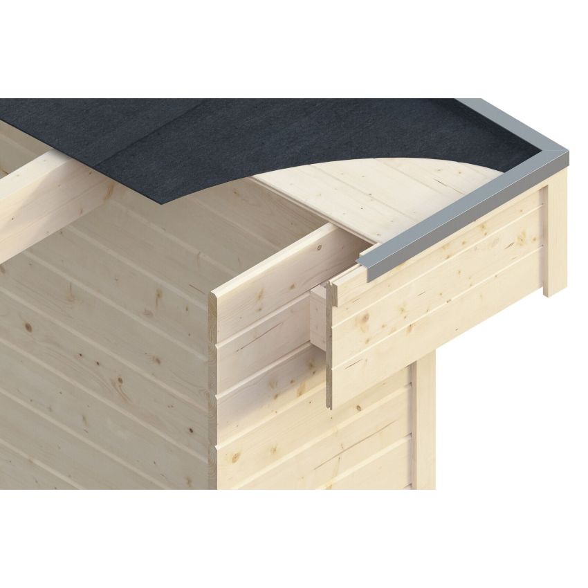 Maison en Bois à Toit Plat 250 x 250 cm 6.25 m² VENLO