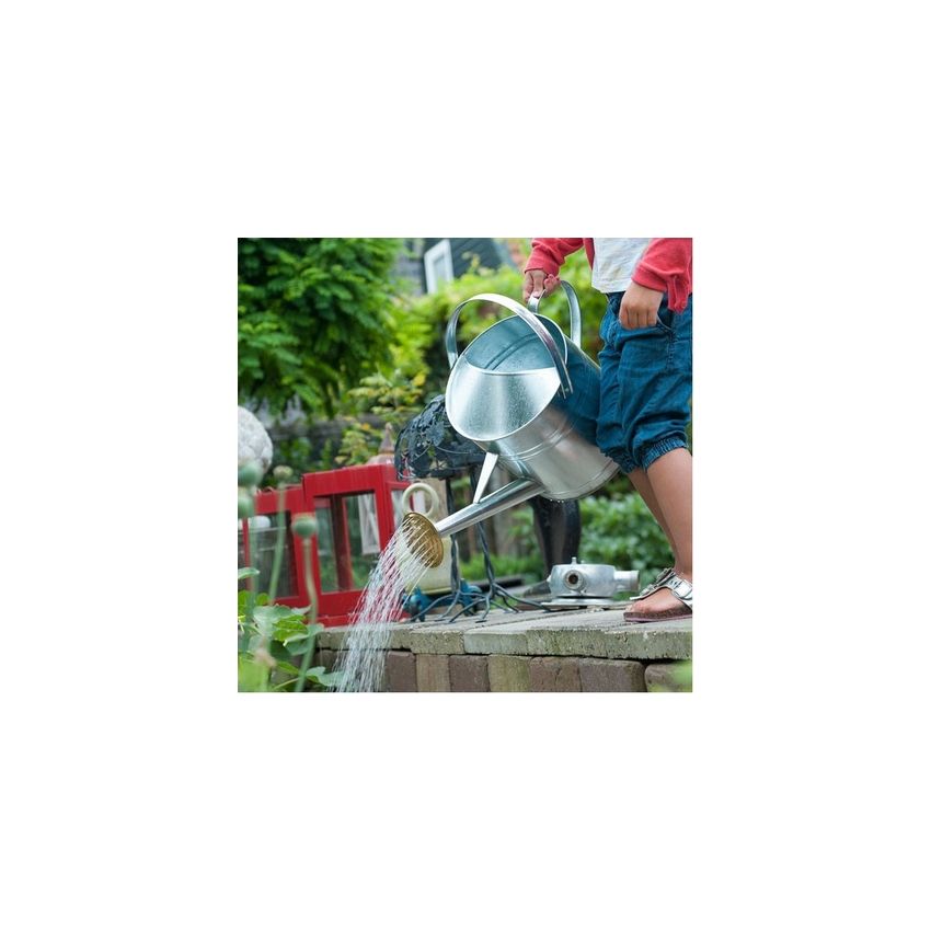 Arrosoir design traditionnel en acier galvanisé 9 L