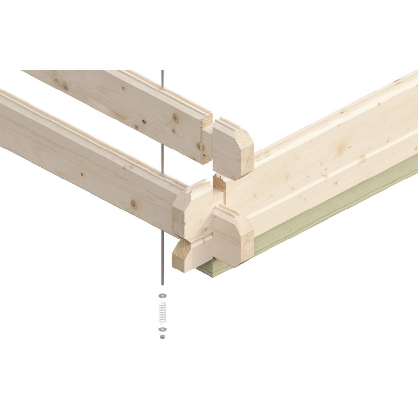 Chalet de Jardin en Bois 300 x 300 cm 9 m² AROSA