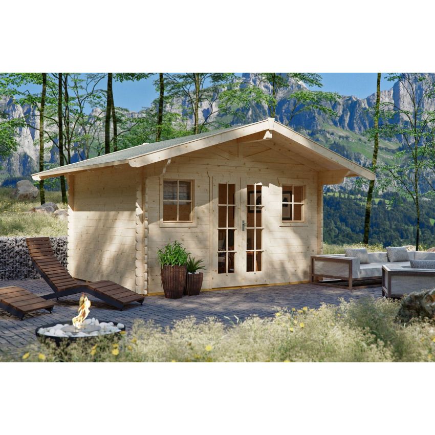 Chalet de Jardin en Bois 380 x 300 cm 11.40 m² DAVOS