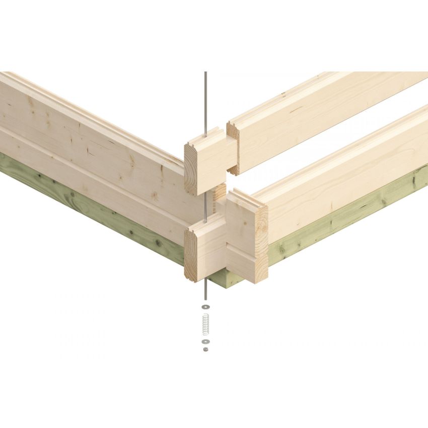Chalet de Jardin en Bois 420x380cm 15.96 m² LUGANO