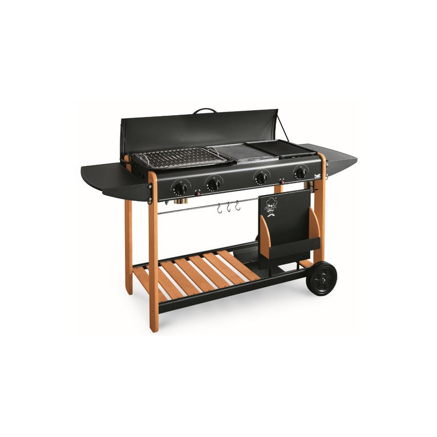 Barbecue à Gaz Et Pierre Lavique MILLENIUM L102 x P43 x H83 cm 