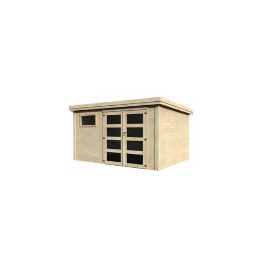 Abri de jardin en bois PAOLO - 10 m² 
