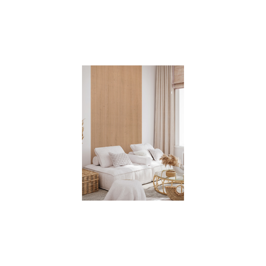 Lot de 2 Panneaux décor Acoustique PEPPER OAK 20 x 300 x 2770 mm 1.66m2