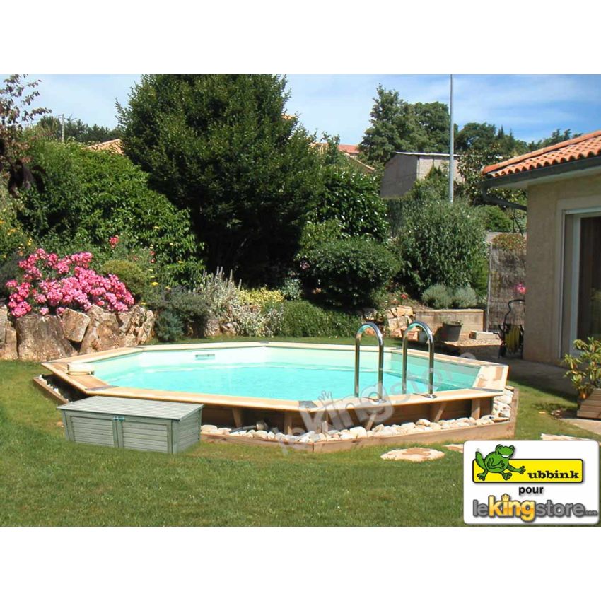 Piscine bois Ronde UBBINK OCEA 580x130cm