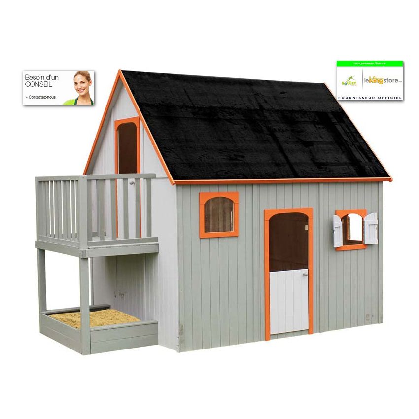 Cabane bois enfants DUPLEX Soulet 