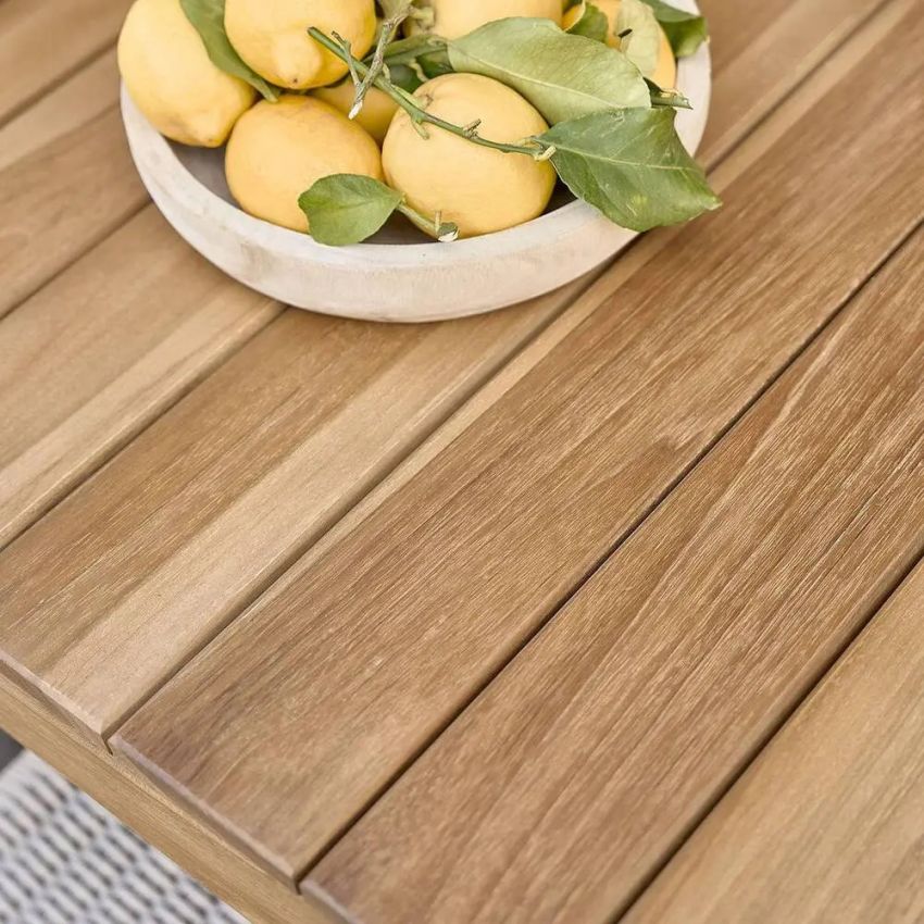 Table de jardin en Teck CALVI 8 places 