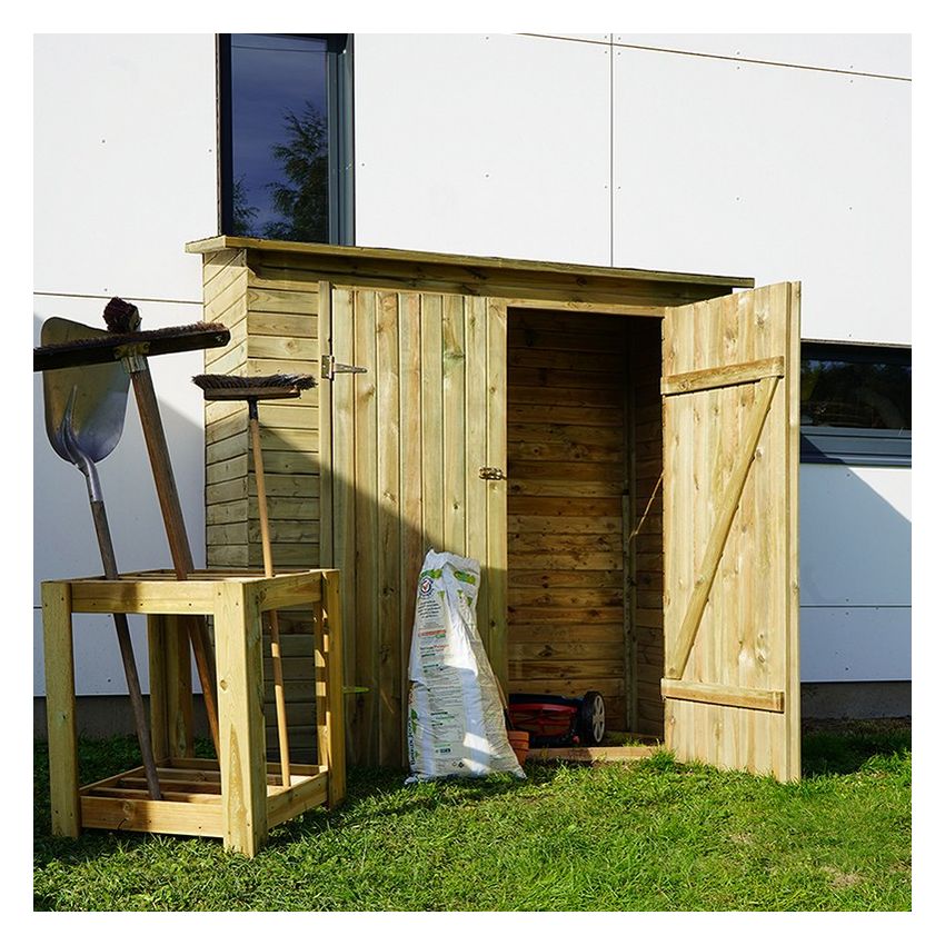 Abri de jardin en bois à 2 portes 200x100x200cm