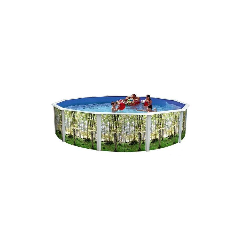 Piscine Ronde BOSQUE Acier 350 x H 120cm 