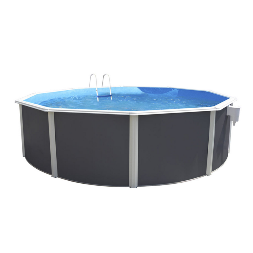 Piscine acier ronde PRESTIGIO ANTHRACITE 550 x 120 cm