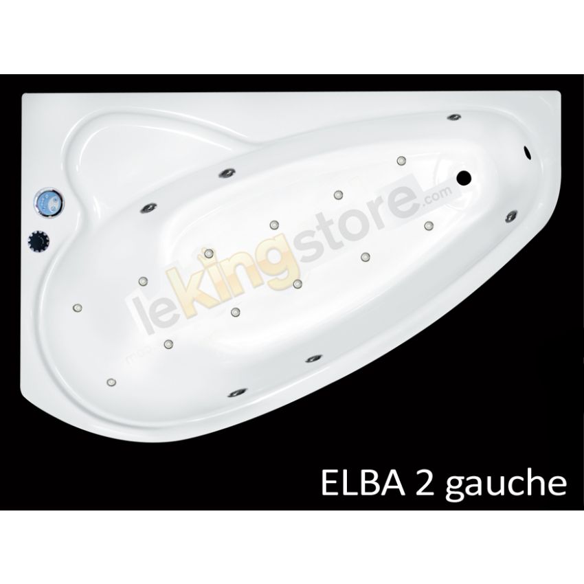 Baignoire Balnéo Elba 160 x 105 cm